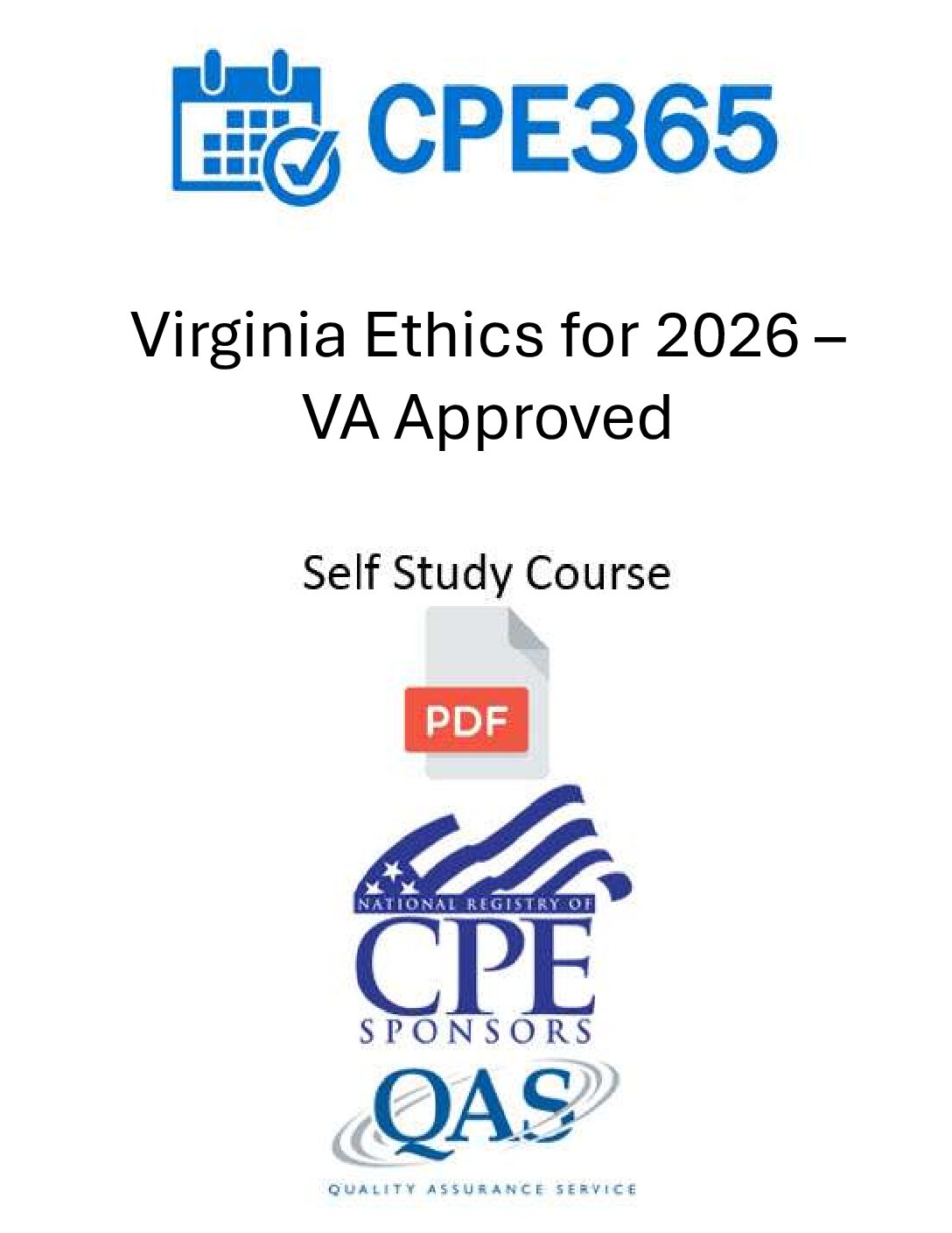 Virginia Ethics for 2026 - VA Approved - Self Study Course