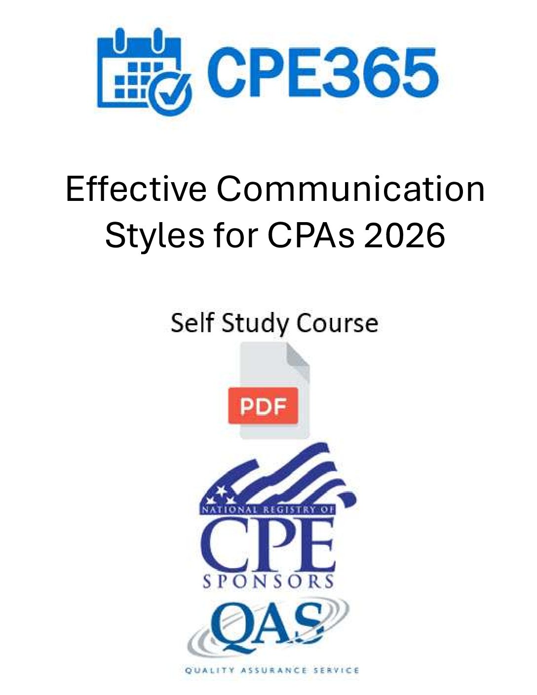 Effective Communication Styles for CPAs – 2026 – Self Study Course