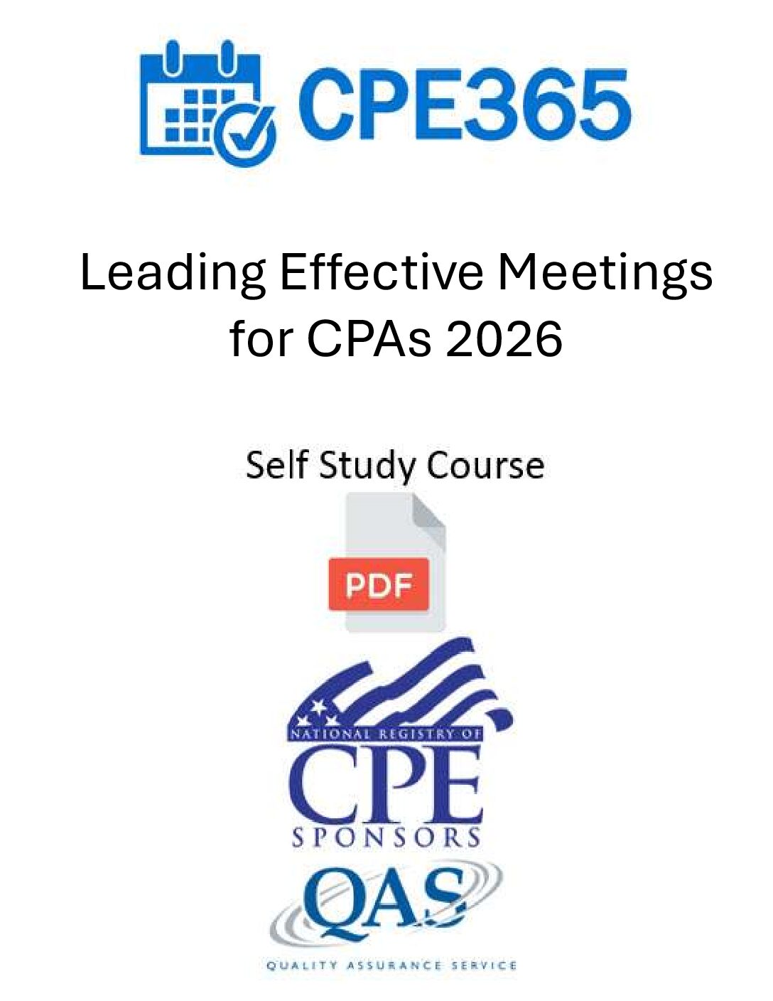 Leading Effective Meetings for CPAs – 2026 – Self Study Course