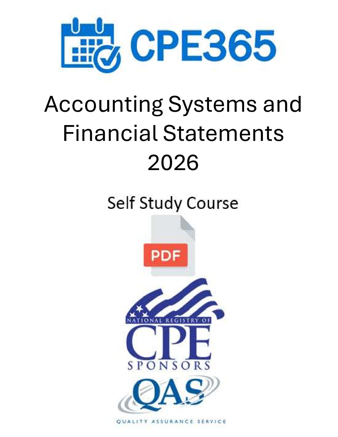 Accounting Systems and Financial Statements – 2026 – Self Study Course