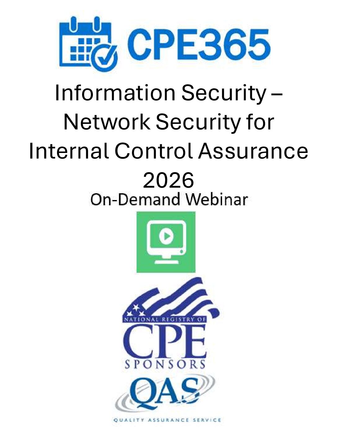 Information Security – Network Security for Internal Control Assurance 2026 – On Demand Webinar