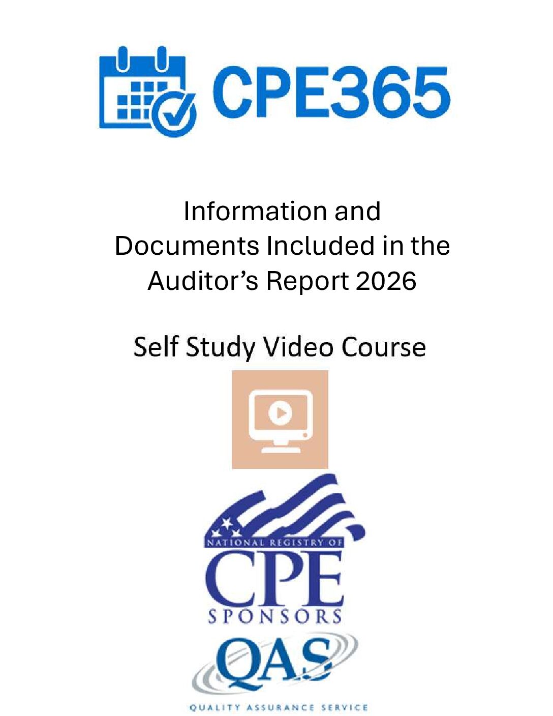 Information and Documents Included in the Auditor’s Report 2026 – Video Self Study Course