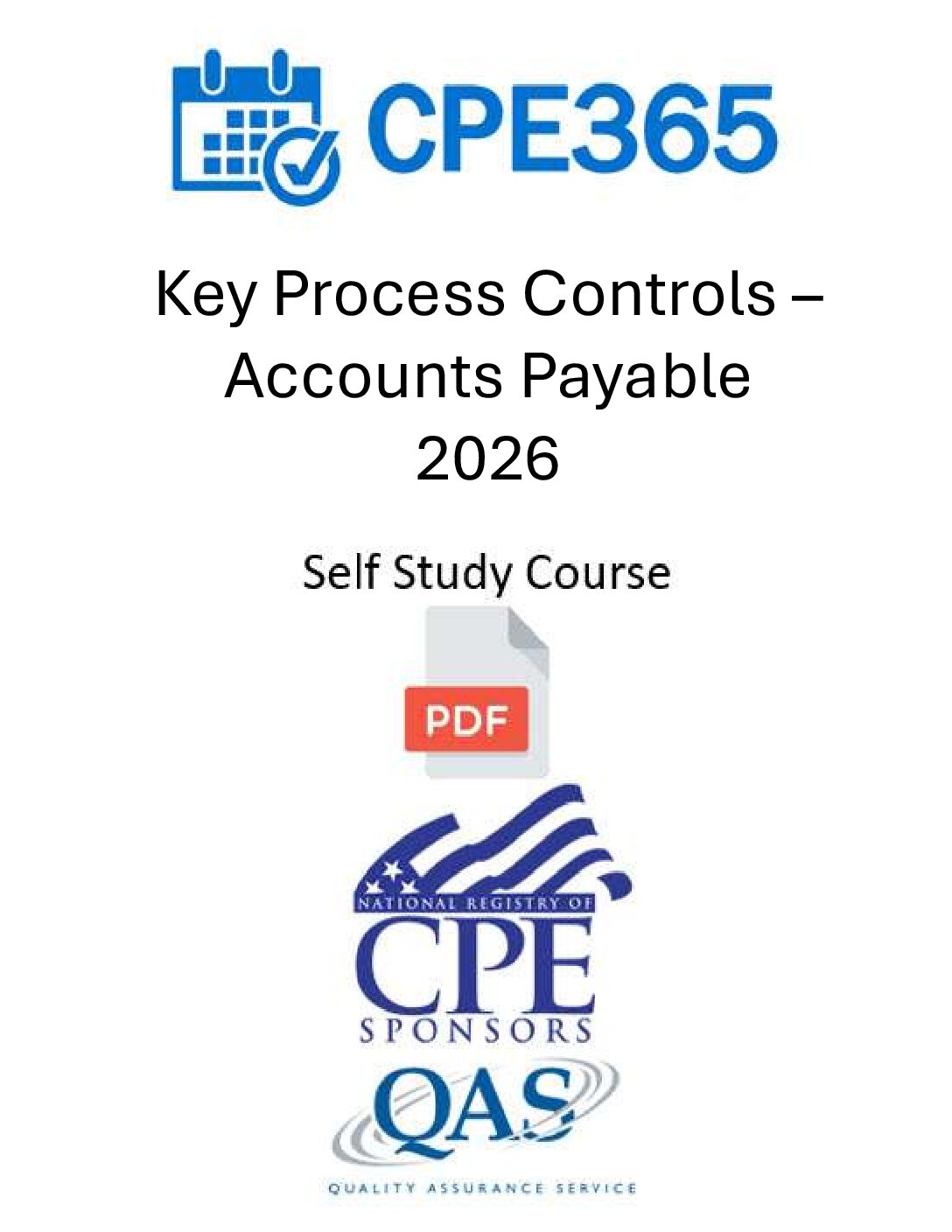Key Process Controls – Accounts Payable 2026 – Self Study Course