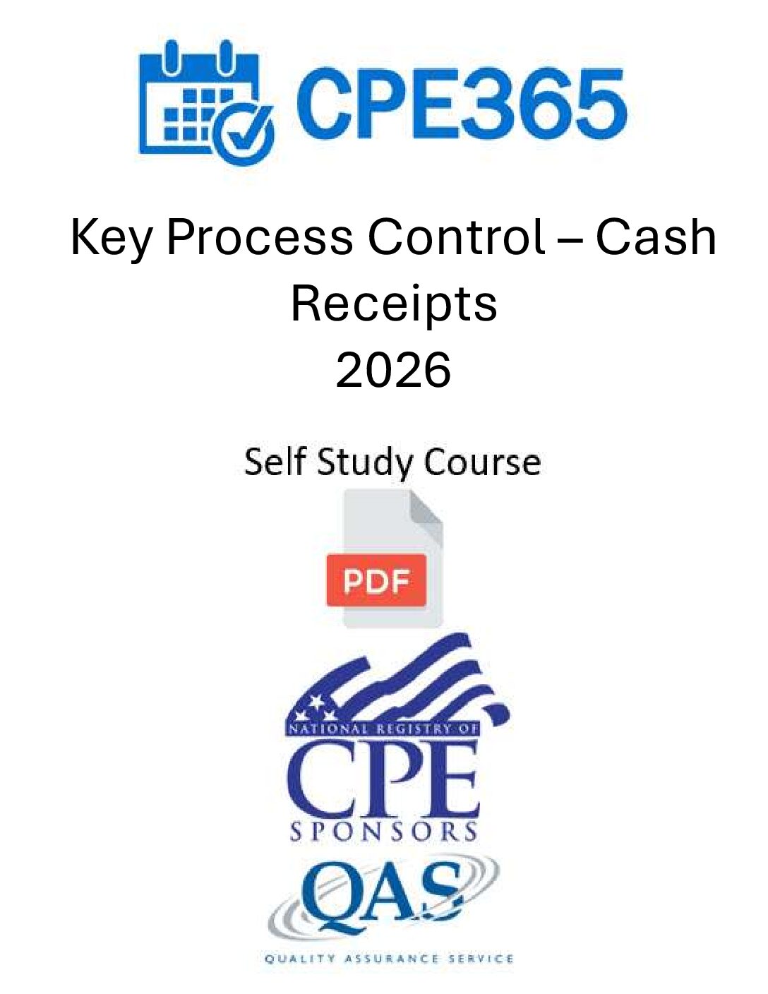 Key Process Controls – Cash Receipts 2026 – Self Study Course