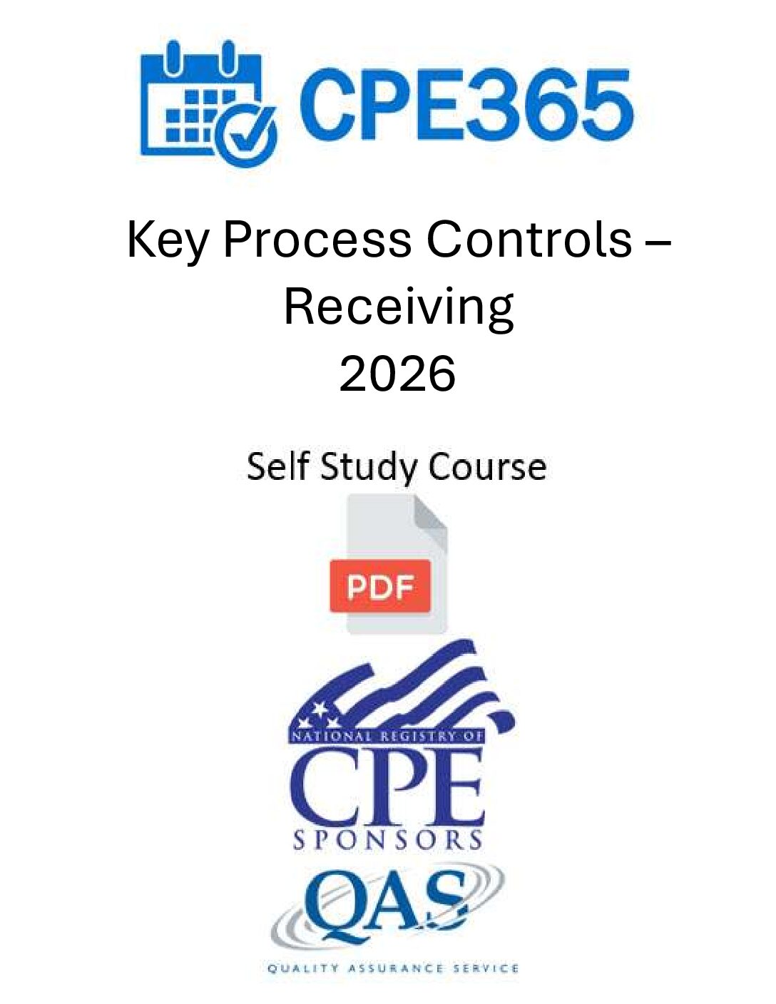 Key Process Controls – Receiving 2026 – Self Study Course